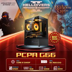 Máy tính PCPA G66 (Core i5 12400F/16GB/RX 7600 8G/650W)