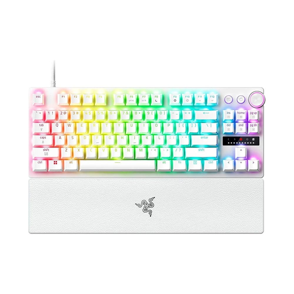 Bàn phím cơ Razer Huntsman V3 Pro Tenkeyless 8KHz - White Edition