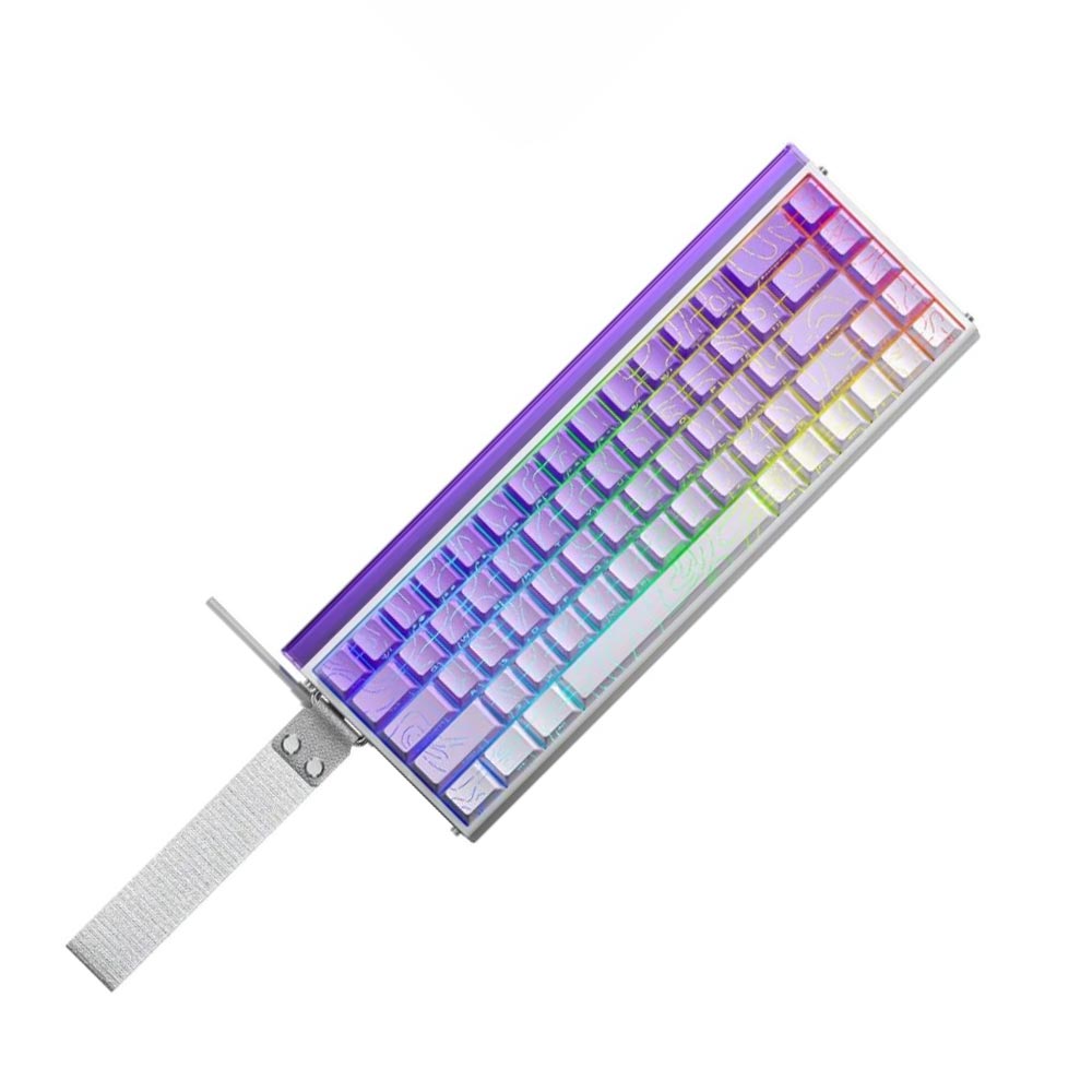 Bàn phím cơ Aula HERO68HE Tím trắng gradient contour Dragon King magnetic switch