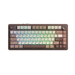 Bàn phím cơ Aula 3 MODE F75 màu Nâu be Barbie switch