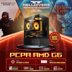 Máy tính PCPA AMD G6 (R5 5500/16GB/RX 5700 8G/650W)
