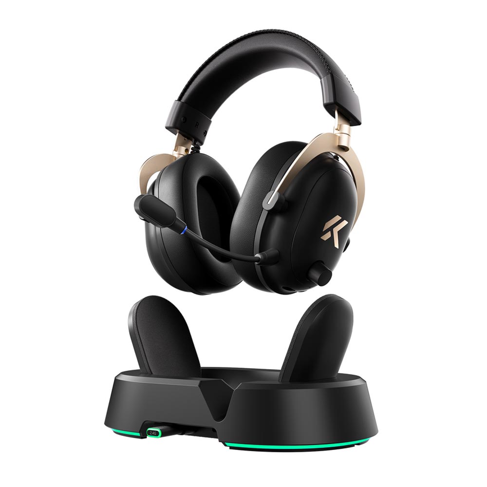 Tai nghe không dây Gaming MCHOSE V9 Turbo+ Wireless - Black Gold