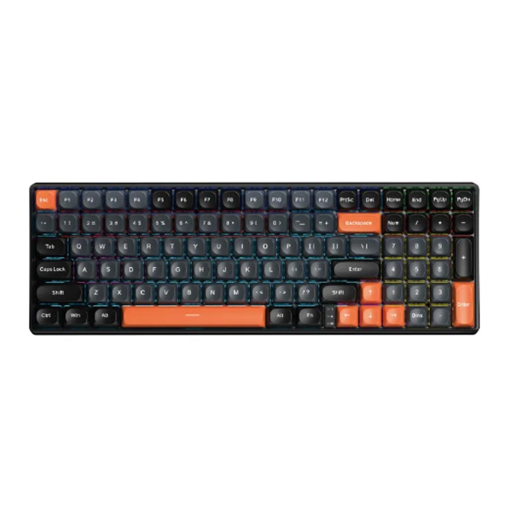 Bàn phím cơ Aula 3 MODE S100 Pro đen+xám+cam red switch Bàn phím cơ Aula 3 MODE S100 Pro đen+xám+cam red switch