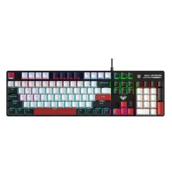 Bàn phím cơ Aula S500 Đen+trắng+đỏ Blue switch