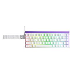 Bàn phím cơ Aula HERO68HE màu trắng Black King magnetic switch