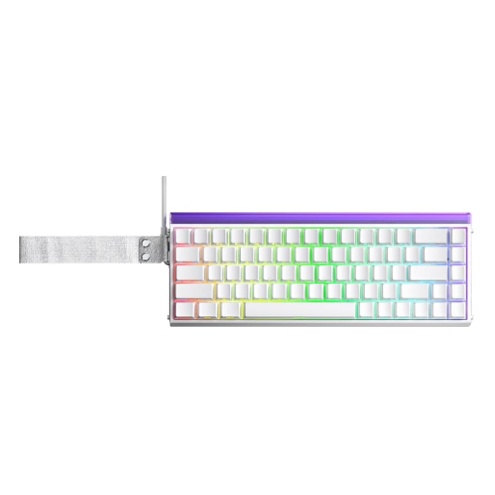 Bàn phím cơ Aula HERO68HE màu trắng Black King magnetic switch