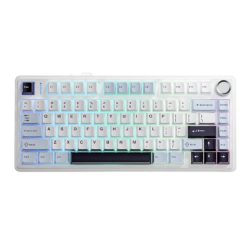 Bàn phím cơ Aula F75 xanh dương trắng tím đậm Outemu Silent Peach V3 switch