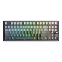 Bàn phím cơ Aula 3 MODE F87 Pro V2 Xám đen gradient Grey Wood V4 Switch