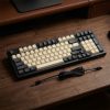 Bàn phím cơ Newmen GM328Pro White-grey, Red switch (LED Rainbows/ Xám, Trắng)