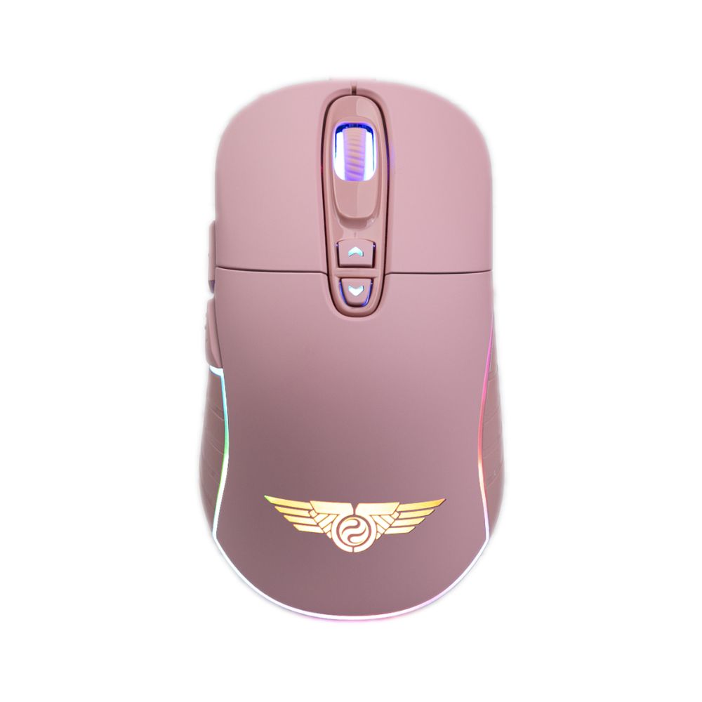 Chuột Gaming không dây Newmen WGX6 HỒNG (Bluetooth/Wireless/ Pin sạc)