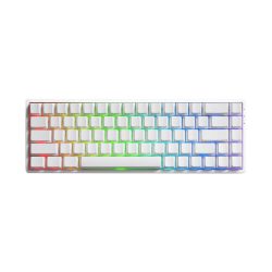 Bàn phím cơ AKKO FUN68 HE White Glare Magnetic Switches (Trắng)