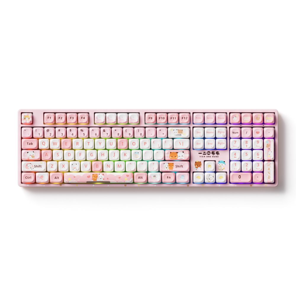 Bàn phím cơ AKKO 5108B Plus Yier and Bubu pink (Hồng)