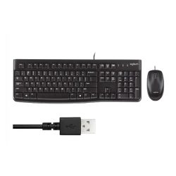 Bộ bàn phím chuột Logitech MK120 (Đen)