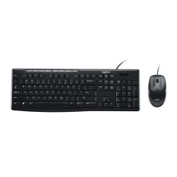 Bộ bàn phím chuột Logitech MK200 (Đen)