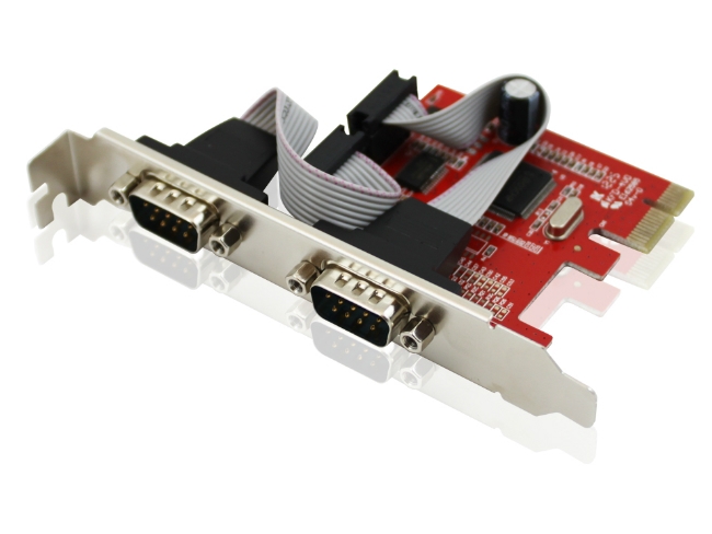 Cạc chuyển Unitek Y7504 PCI Express 1X sang 2COM(RS232)