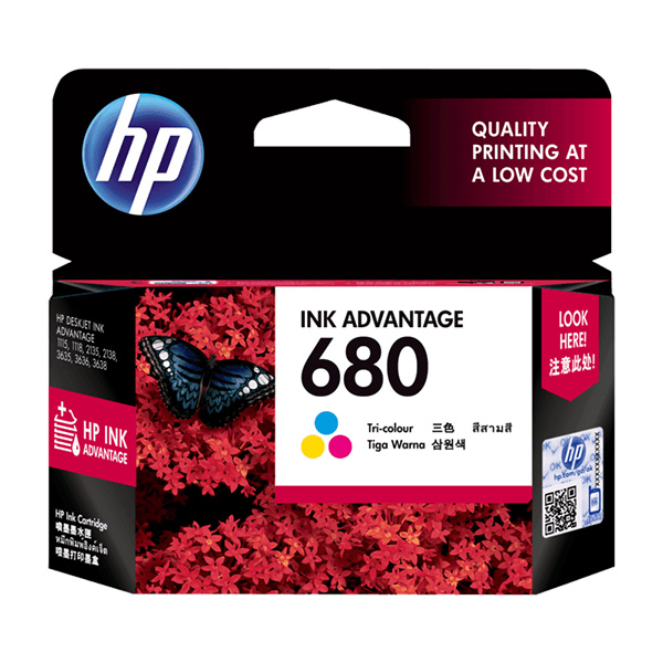 Mực in phun HP 680 Tri-color F6V26AA (Dùng cho máy DeskJet1110/1115/2130/2135/3630/4520/4650) Mực in phun HP 680 Tri-color F6V26AA (Dùng cho máy DeskJet1110/1115/2130/2135/3630/4520/4650)