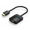 Cáp chuyển Vention ACHBB/ACHWB HDMI sang VGA + Audio 3.5mm (15cm)