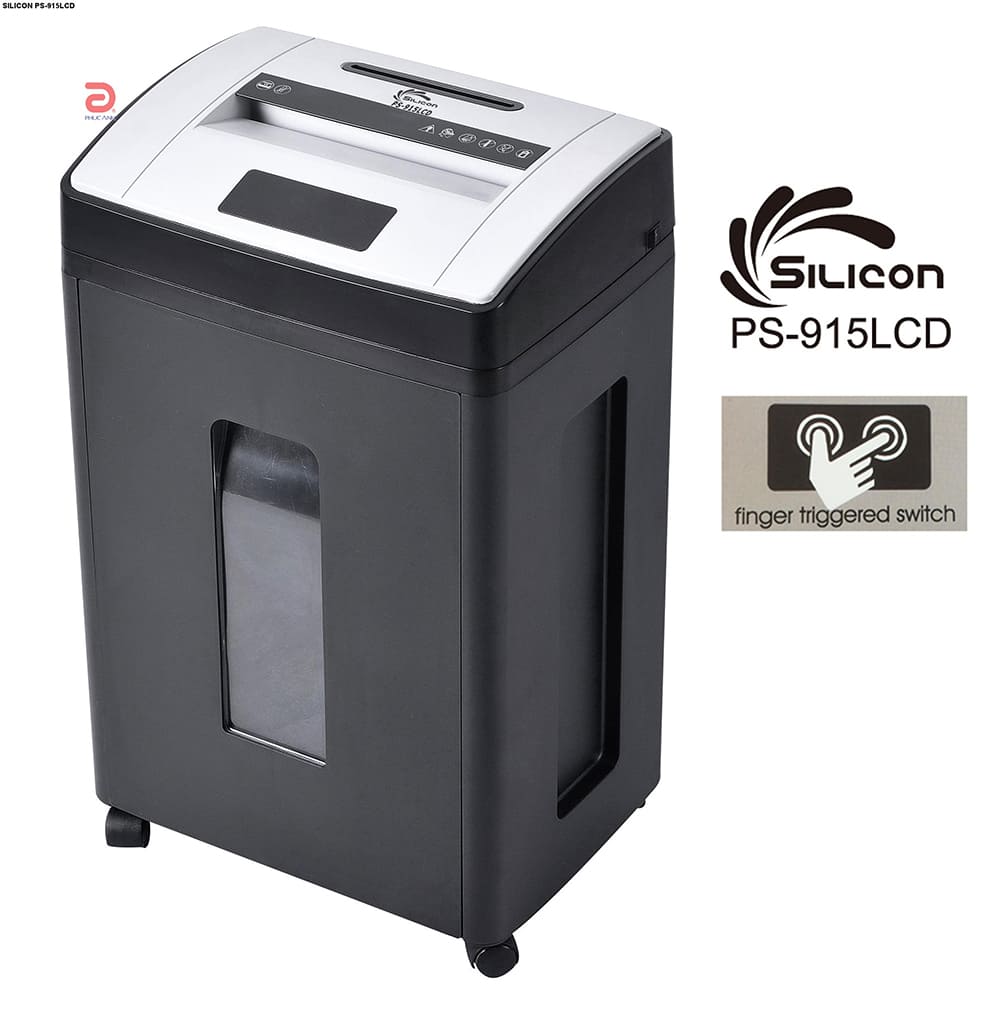 Máy hủy tài liệu Silicon PS-915LCD (Hủy sợi/ 15 Tờ/lần/ A4/A5) Máy hủy tài liệu Silicon PS-915LCD (Hủy sợi/ 15 Tờ/lần/ A4/A5)