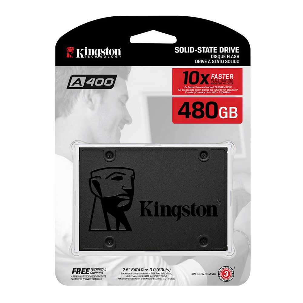 Ổ SSD Kingston SA400 480Gb (SATA3/ 2.5Inch/ 500MB/s/ 450MB/s) Ổ SSD Kingston SA400 480Gb (SATA3/ 2.5Inch/ 500MB/s/ 450MB/s)