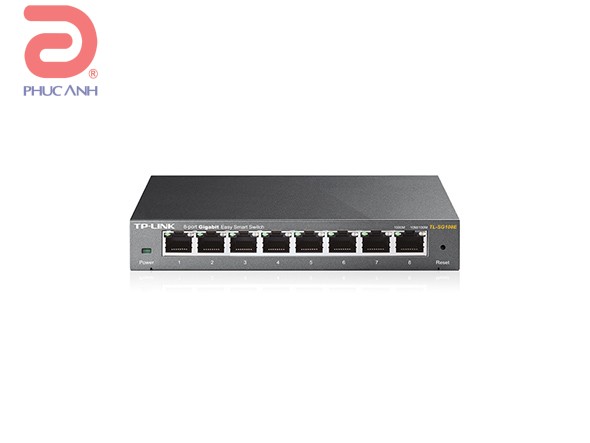 Switch TP-Link TL-SG108E (Gigabit (1000Mbps)/ 8 Cổng/ Smart Switch/ Vỏ Thép) Switch TP-Link TL-SG108E (Gigabit (1000Mbps)/ 8 Cổng/ Smart Switch/ Vỏ Thép)