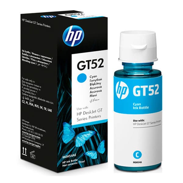 Mực in phun HP GT52 Cyan M0H54AA (Dùng cho máy Smart Tank 5810/5820/315/415/210/500/580/585) Mực in phun HP GT52 Cyan M0H54AA (Dùng cho máy Smart Tank 5810/5820/315/415/210/500/580/585)