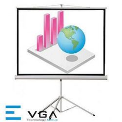 Màn chiếu chân EVGA T96G (136Inch/ 2m44 x 2m44)