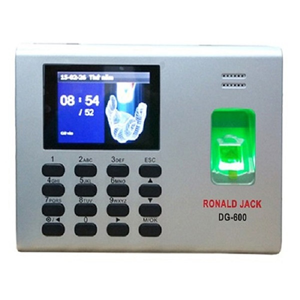 Máy chấm công Ronald Jack DG600 (Vân tay + Thẻ từ/ 150.000 Bản ghi) Máy chấm công Ronald Jack DG600 (Vân tay + Thẻ từ/ 150.000 Bản ghi)
