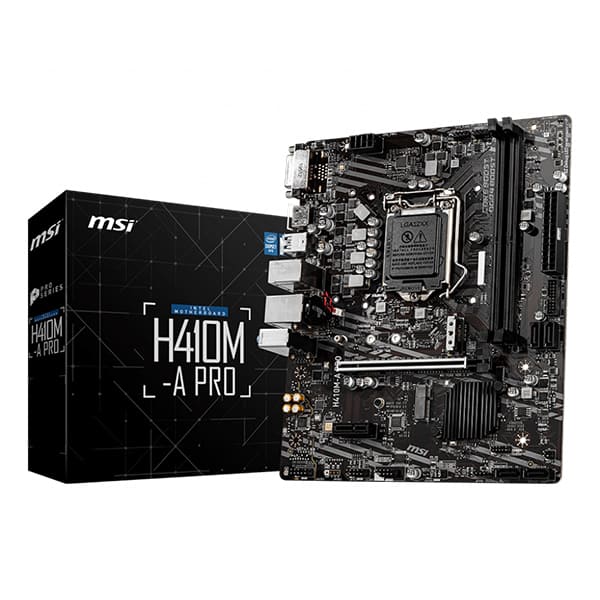 Mainboard MSI H410M-A PRO (Intel H410/ Intel LGA 1200/ M-ATX/ 2 khe ram) Mainboard MSI H410M-A PRO (Intel H410/ Intel LGA 1200/ M-ATX/ 2 khe ram)