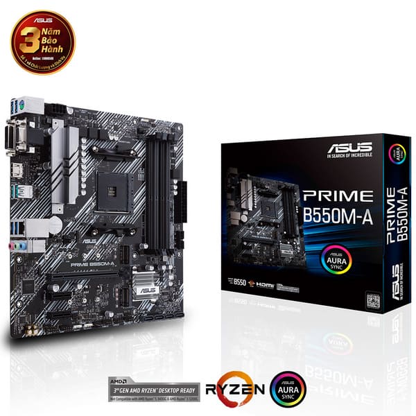 Mainboard Asus Prime B550M-A (AMD B550/ Socket AM4/ M-ATX/ 4 khe ram) Mainboard Asus Prime B550M-A (AMD B550/ Socket AM4/ M-ATX/ 4 khe ram)