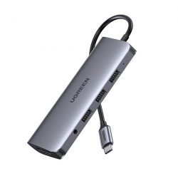 Bộ chuyển đổi Ugreen 80133 USB-C sang HDMI,VGA,LAN,3.5'