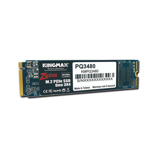 Ổ SSD Kingmax PQ3480 512Gb (NVMe PCIe/ Gen3x4 M2.2280/ 2500MB/s/ 2100MB/s) Ổ SSD Kingmax PQ3480 512Gb (NVMe PCIe/ Gen3x4 M2.2280/ 2500MB/s/ 2100MB/s)