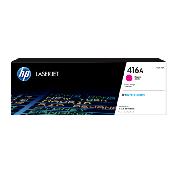 Mực in laser HP 416A Magenta W2043A (Dùng cho máy in HP Color LaserJet Pro M454nw, HP Color LaserJet) Mực in laser HP 416A Magenta W2043A (Dùng cho máy in HP Color LaserJet Pro M454nw, HP Color LaserJet)