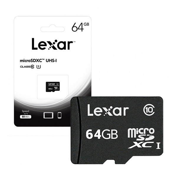Thẻ nhớ Micro SD Lexar 64Gb Class 10 Read 100MB/s Thẻ nhớ Micro SD Lexar 64Gb Class 10 Read 100MB/s