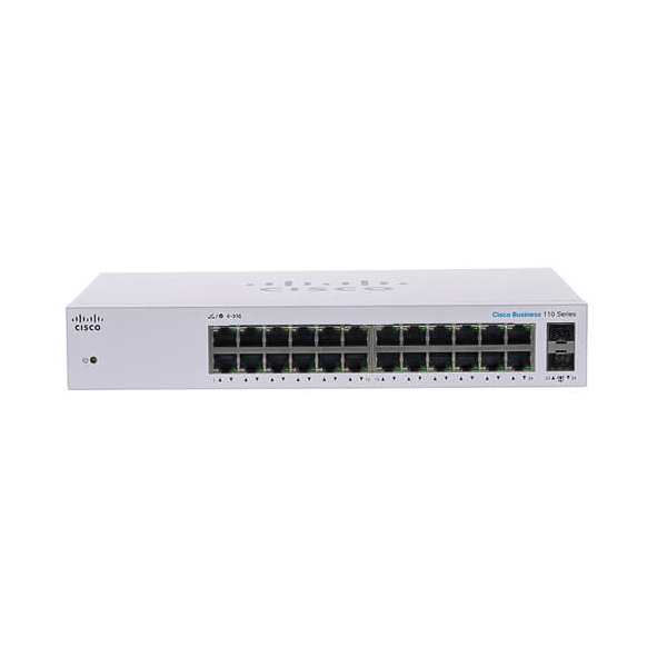 Switch Cisco CBS110-24T-EU (Gigabit (1000Mbps)/ 26 Cổng/ 2 SFP) Switch Cisco CBS110-24T-EU (Gigabit (1000Mbps)/ 26 Cổng/ 2 SFP)