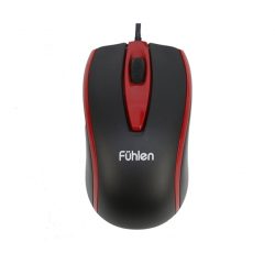 Chuột quang Fuhlen L102 USB (Màu đen viền đỏ)
