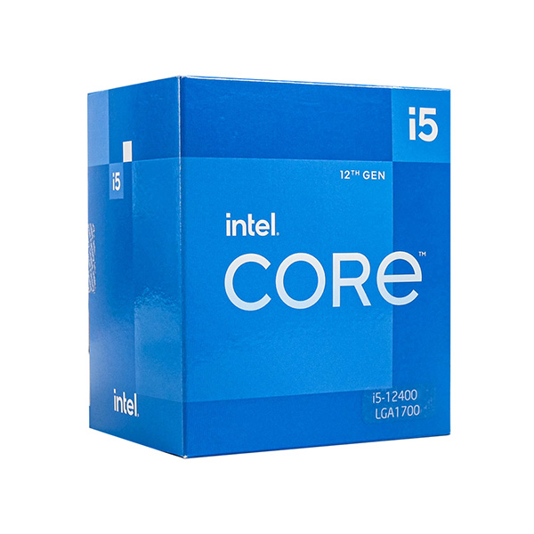 CPU Intel Core i5 12400 Box (Socket 1700/ Base 2.5Ghz/ Turbo 4.4GHz/ 6 Cores/ 12 Threads/ Cache 18MB) CPU Intel Core i5 12400 Box (Socket 1700/ Base 2.5Ghz/ Turbo 4.4GHz/ 6 Cores/ 12 Threads/ Cache 18MB)