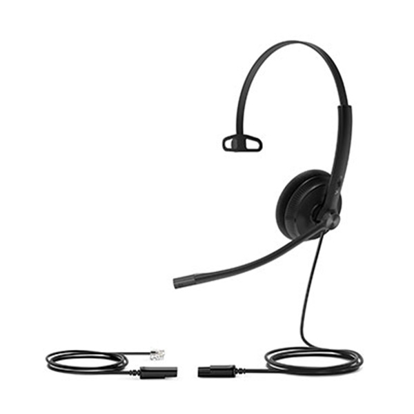 Tai nghe Yealink YHS34 Mono (chuẩn RJ9, 1 tai)- đệm da Tai nghe Yealink YHS34 Mono (chuẩn RJ9, 1 tai)- đệm da