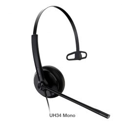 Tai nghe call center Yealink UH34 Mono (chuẩn USB, 1 tai)-đệm da