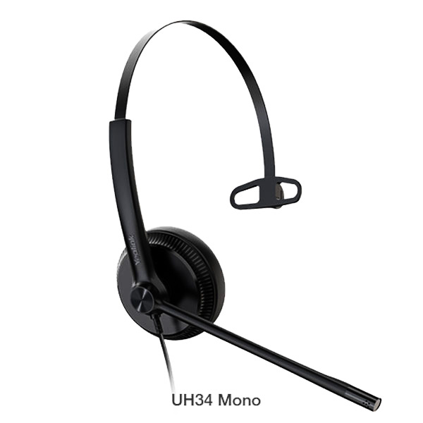 Tai nghe call center Yealink UH34 Mono (chuẩn USB, 1 tai)-đệm da Tai nghe call center Yealink UH34 Mono (chuẩn USB, 1 tai)-đệm da