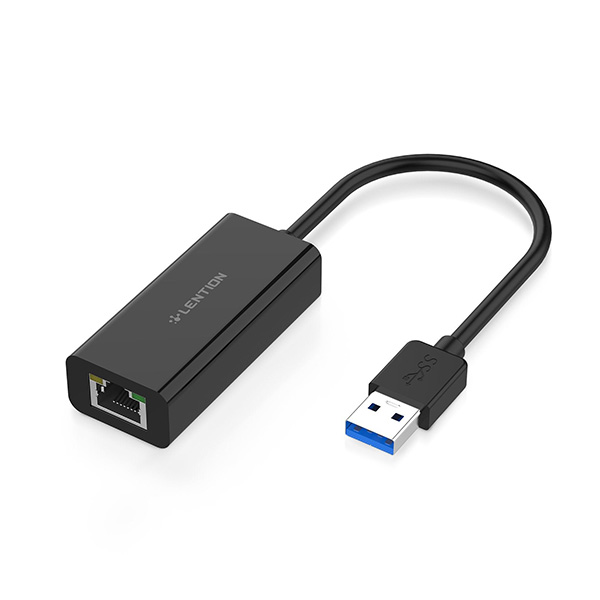 Bộ chuyển Lention HU404GE USB3.0 sang Lan (1000M) Bộ chuyển Lention HU404GE USB3.0 sang Lan (1000M)