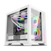 Vỏ máy tính MIK LV12 MINI ELITE - White (Mini Tower/ M-ATX/ Trắng)