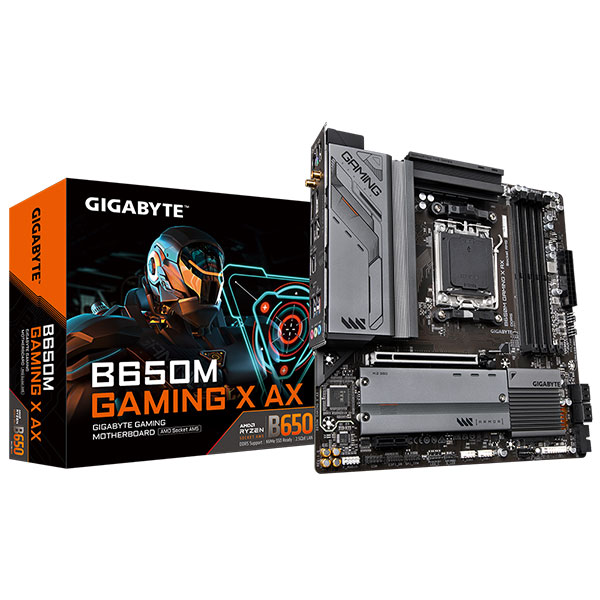 Mainboard Gigabyte B650M GAMING X AX (AMD B650/ Socket AM5/ 4 khe ram/ DDR5/ 2.5 Gigabit LAN) Mainboard Gigabyte B650M GAMING X AX (AMD B650/ Socket AM5/ 4 khe ram/ DDR5/ 2.5 Gigabit LAN)