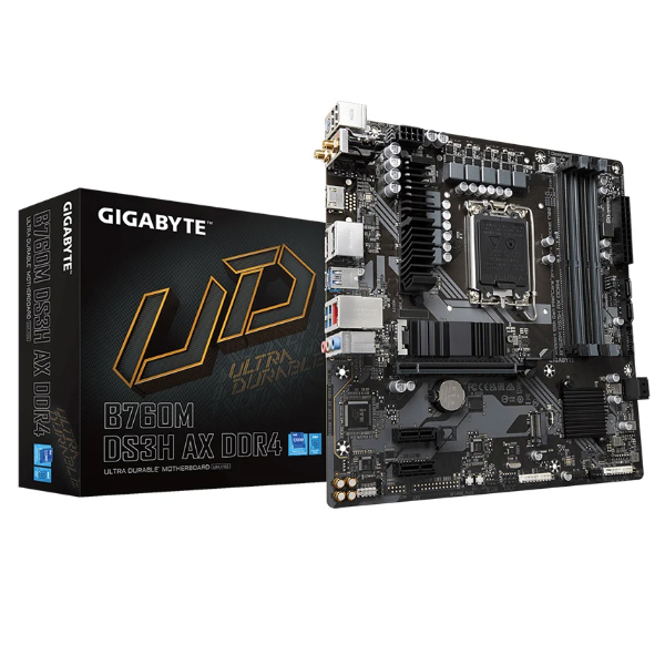 Mainboard Gigabyte B760M DS3H AX DDR4 (Intel B760/ Socket 1700/ M-ATX/ 4 khe ram/ DDR4/ 2.5 Gigabit LAN) Mainboard Gigabyte B760M DS3H AX DDR4 (Intel B760/ Socket 1700/ M-ATX/ 4 khe ram/ DDR4/ 2.5 Gigabit LAN)