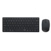 Bộ bàn phím chuột không dây Rapoo 9050M (Bluetooth/Wireless/ Pin sạc/ Đen)