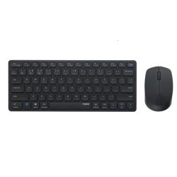 Bộ bàn phím chuột không dây Rapoo 9050M (Bluetooth/Wireless/ Pin sạc/ Đen)