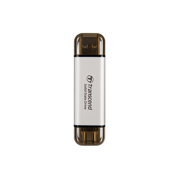 Ổ cứng di động SSD Transcend 512Gb TS512GESD310S (Type-C và USB3.2/ 1050MB/s/ 900MB/s/ Bạc)