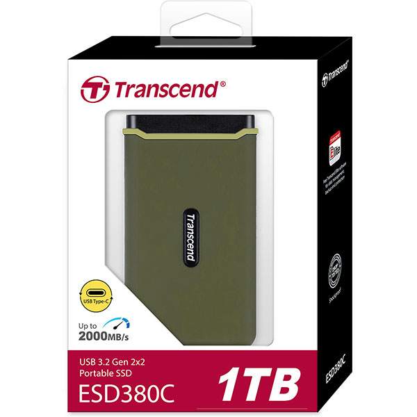 Ổ cứng di động SSD Transcend 1Tb TS1TESD380C (Type-C và USB3.2/ 2000Mb/s/ 2000Mb/s/ Xanh) Ổ cứng di động SSD Transcend 1Tb TS1TESD380C (Type-C và USB3.2/ 2000Mb/s/ 2000Mb/s/ Xanh)