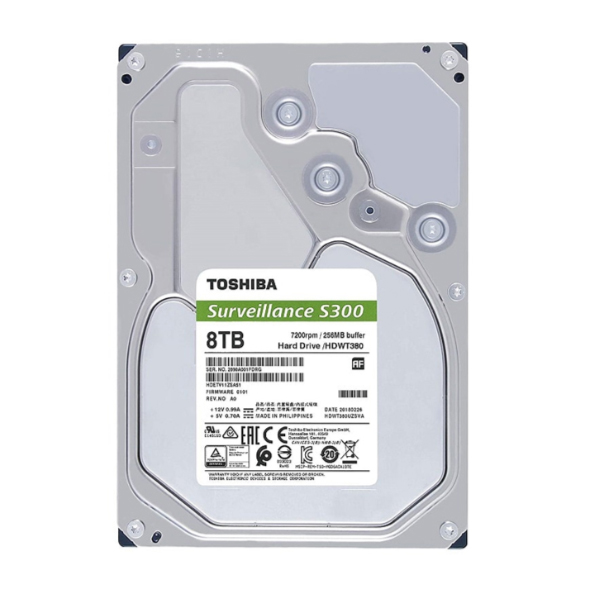 Ổ cứng camera Toshiba S300 HDWT380UZSVA 8TB (3.5Inch/ 7200rpm/ 256MB/ SATA3) Ổ cứng camera Toshiba S300 HDWT380UZSVA 8TB (3.5Inch/ 7200rpm/ 256MB/ SATA3)