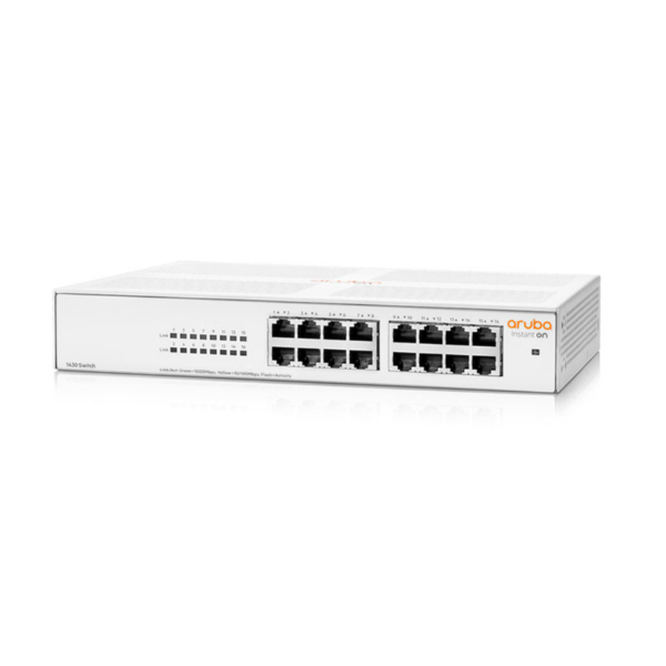 Switch Aruba Instant On 1430 16G R8R47A (Gigabit (1000Mbps)/ 16 Cổng/ Vỏ Thép) Switch Aruba Instant On 1430 16G R8R47A (Gigabit (1000Mbps)/ 16 Cổng/ Vỏ Thép)