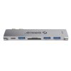 Đế cắm đa năng 6 trong 1 cho Macbook Orico 2CT-6TS-GY từ 2 cổng USB Type-C sang 3 cổng USB3.0, SD, PD, cổng Type C (hỗ trợ Thunderbolt3